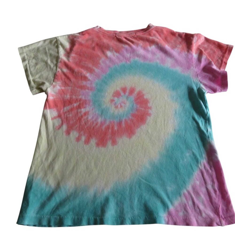 Daydreamer Spiral Tie Dye “Azalea” Short Sleeve T-shirt, Size XS, NWOT - Picture 8 of 9